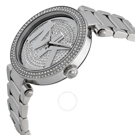 michael kors 5925|Michael Kors Parker Silver Crystal Pave Dial Ladies Watch MK5925.